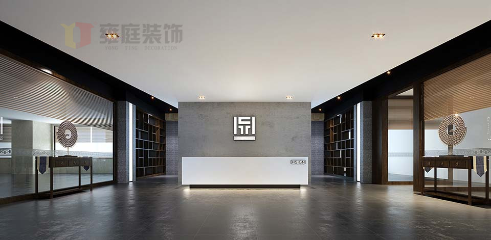 深圳科技園金融科技大廈辦公室裝修門(mén)廳效果圖.JPG