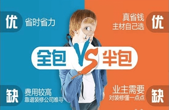 什么是裝修全包和半包？有什么區別？